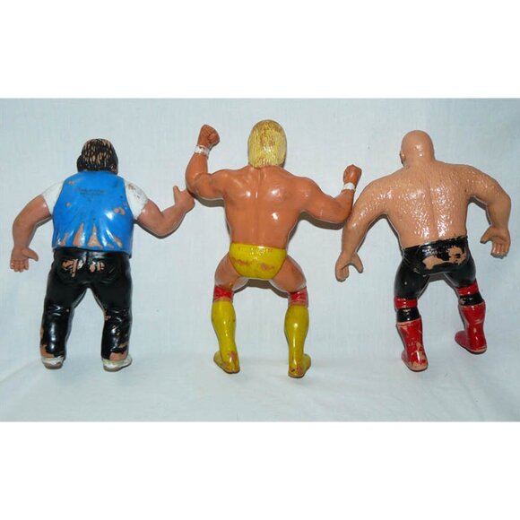 Lot 3 Titan Sports 1986 WWF WWE Wrestlers Animal Steele Hulk Hogan Lou Albano - Picture 2 of 2